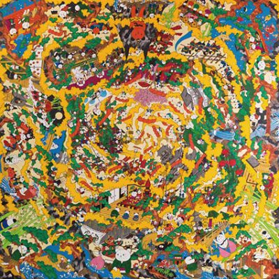「パンダは回る」 あごぱん 絵画展