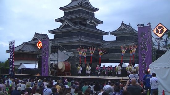 レポート『西上の太鼓踊り 松本城太鼓まつり&練習風景動画』