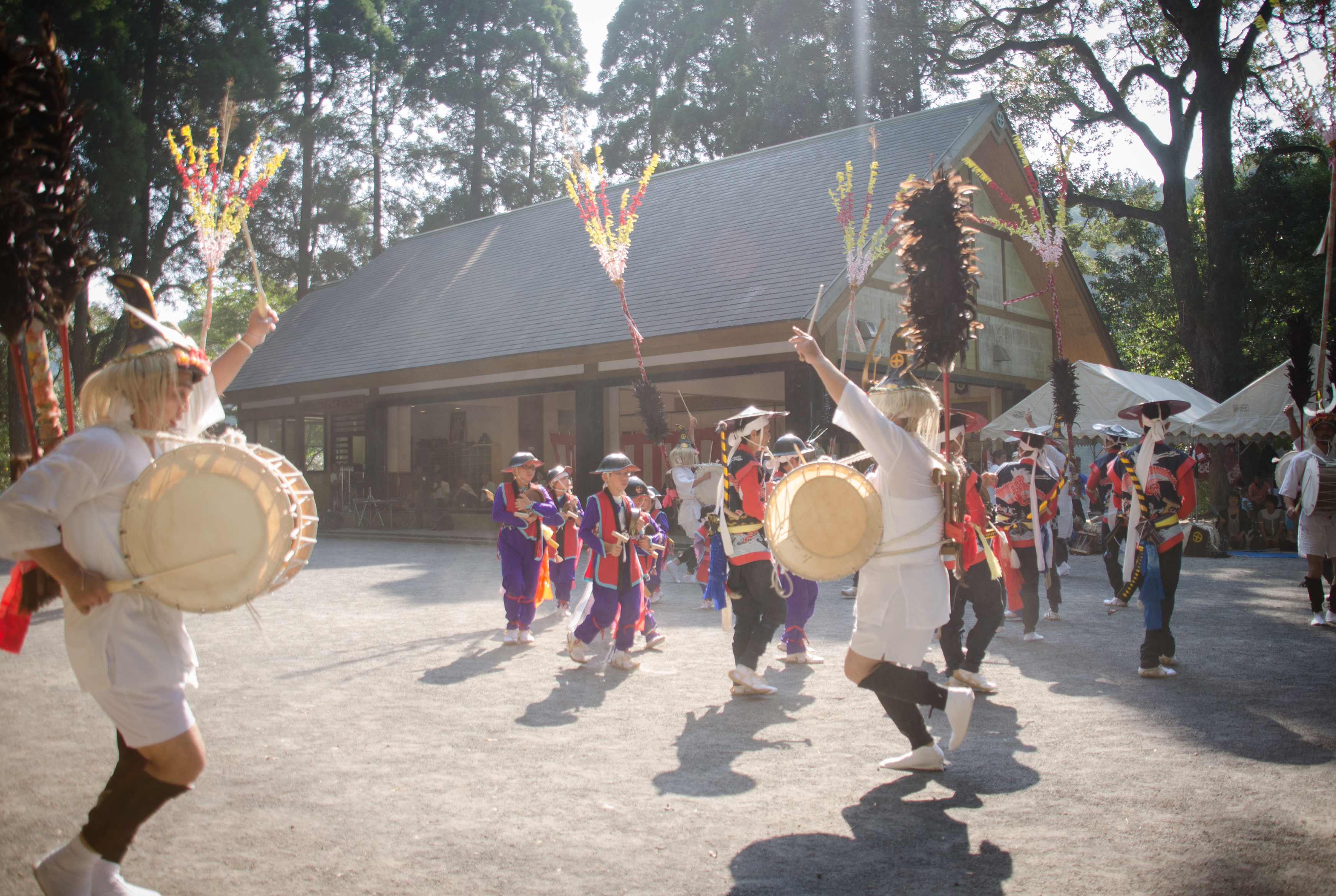 花尾神社 秋の大祭 映像上映会 撮影:リチャード・バイヤーズ